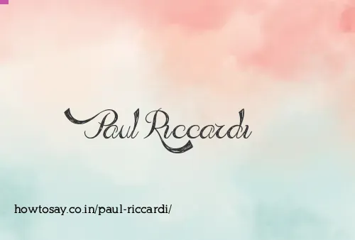 Paul Riccardi