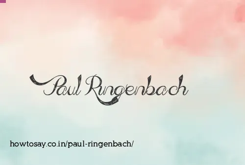 Paul Ringenbach