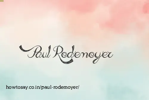 Paul Rodemoyer
