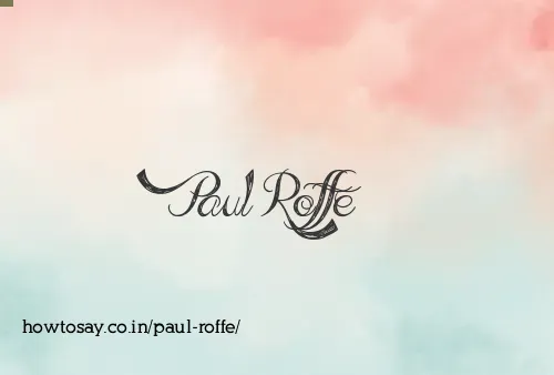 Paul Roffe