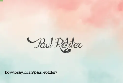 Paul Rotzler