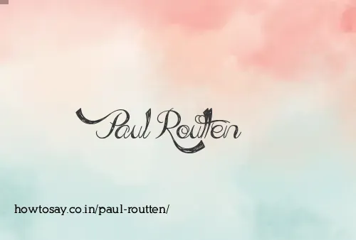 Paul Routten