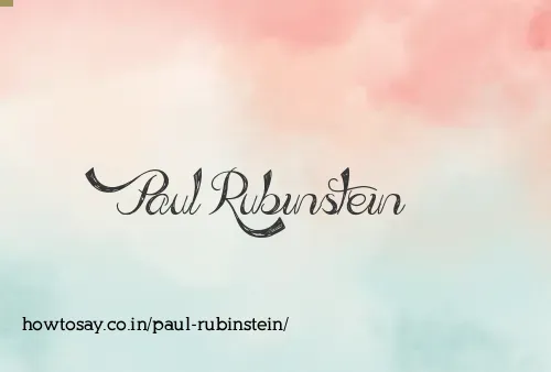 Paul Rubinstein