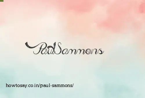 Paul Sammons