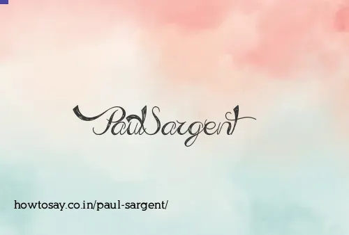 Paul Sargent