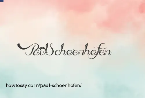 Paul Schoenhofen