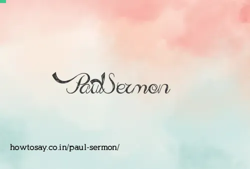 Paul Sermon