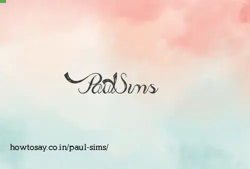 Paul Sims
