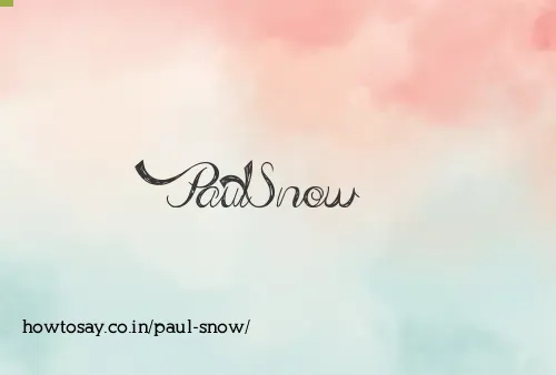 Paul Snow