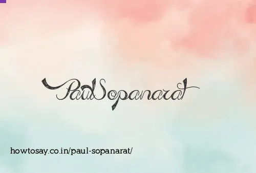 Paul Sopanarat