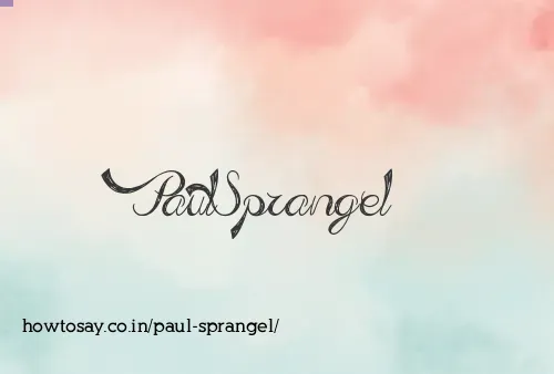 Paul Sprangel