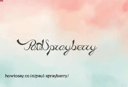 Paul Sprayberry