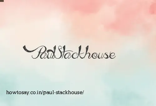 Paul Stackhouse