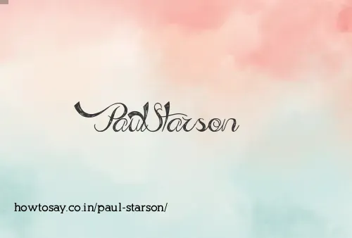 Paul Starson