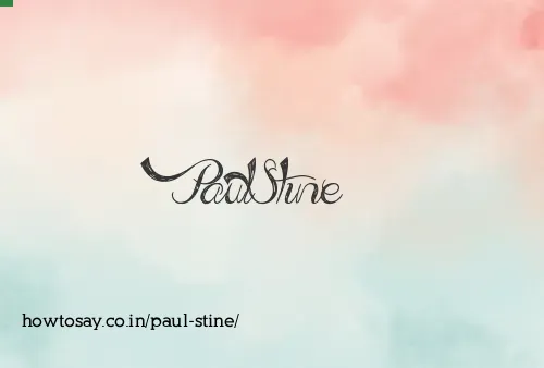 Paul Stine