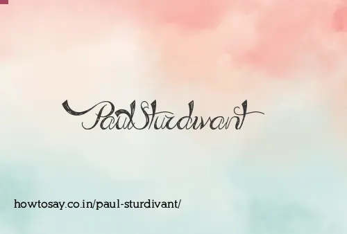 Paul Sturdivant