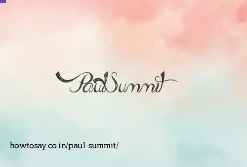 Paul Summit