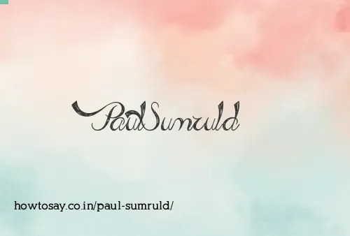 Paul Sumruld