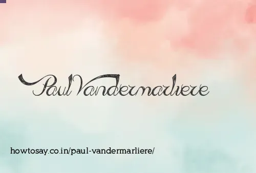 Paul Vandermarliere
