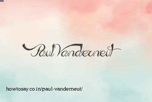 Paul Vanderneut
