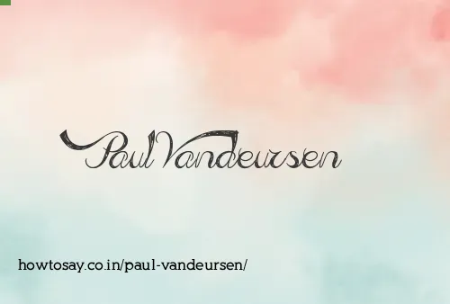 Paul Vandeursen