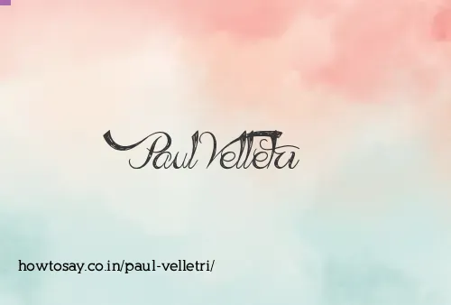 Paul Velletri