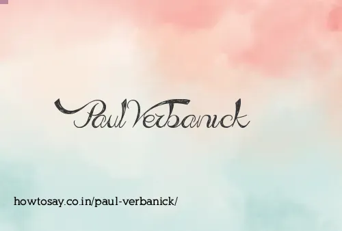 Paul Verbanick