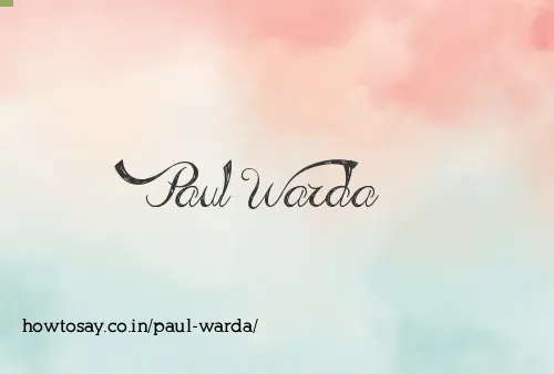 Paul Warda