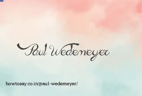 Paul Wedemeyer