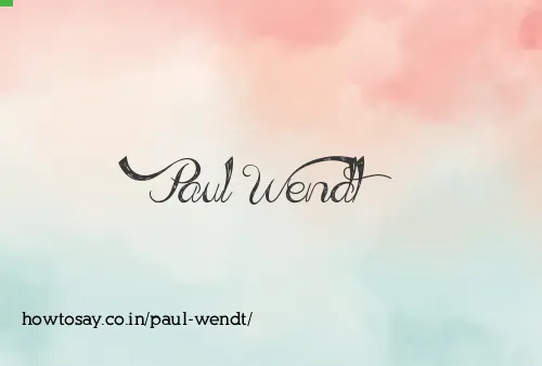 Paul Wendt