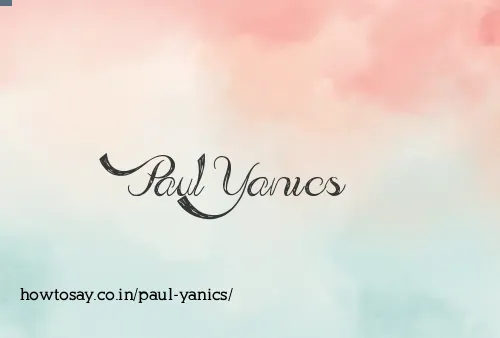 Paul Yanics