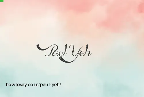 Paul Yeh