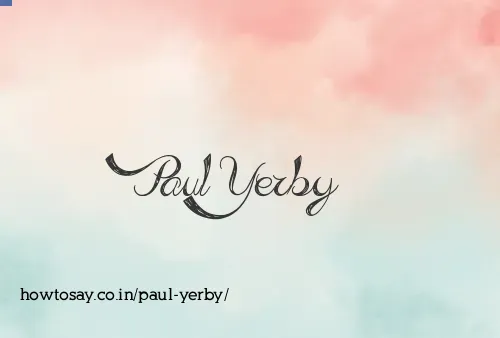Paul Yerby