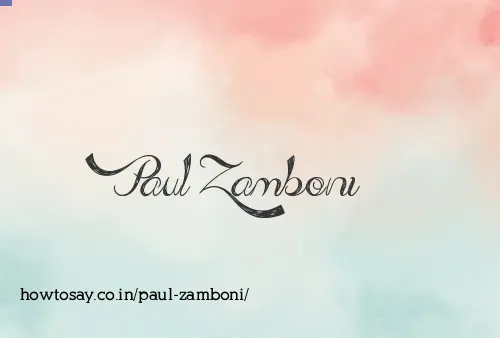 Paul Zamboni