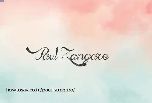 Paul Zangaro
