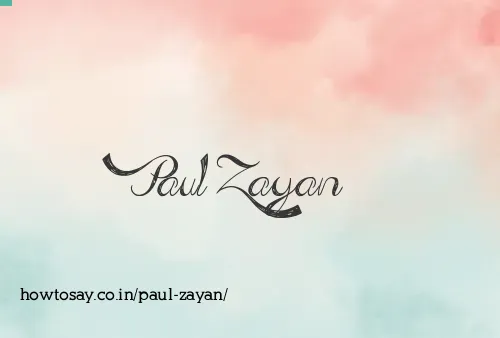 Paul Zayan