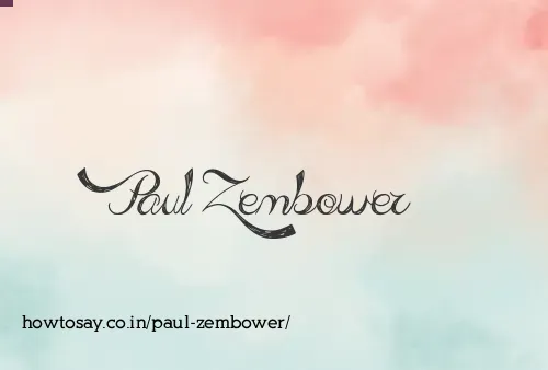 Paul Zembower