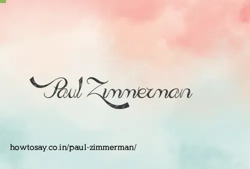 Paul Zimmerman