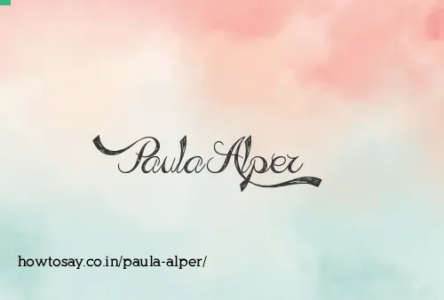Paula Alper