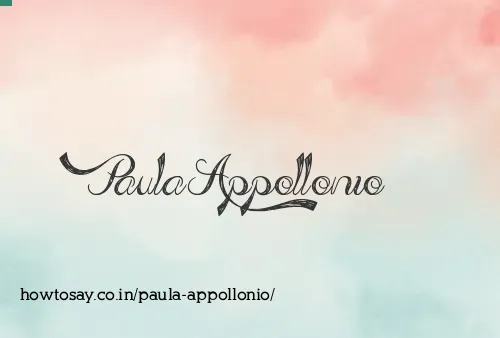 Paula Appollonio