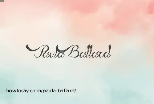Paula Ballard