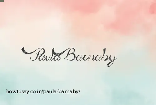 Paula Barnaby