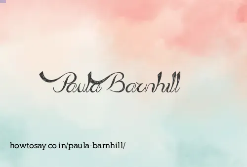 Paula Barnhill