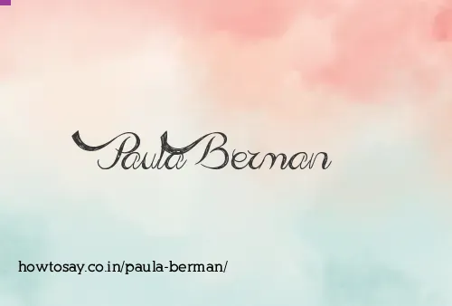 Paula Berman