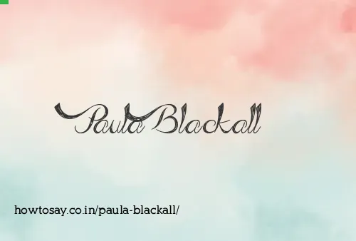 Paula Blackall