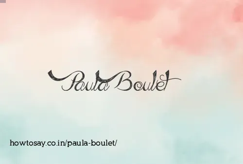 Paula Boulet