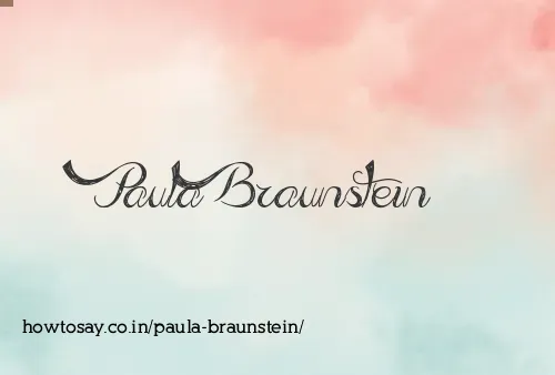 Paula Braunstein
