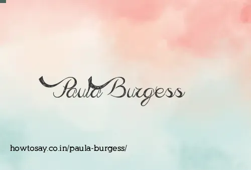 Paula Burgess