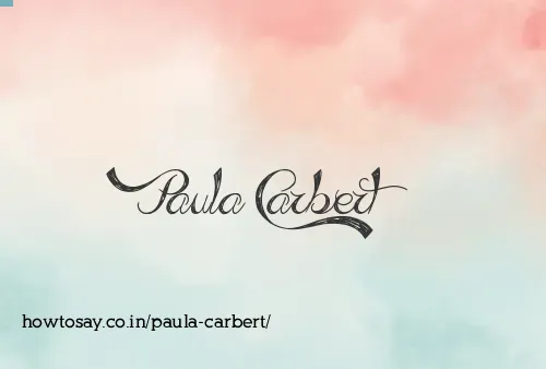 Paula Carbert