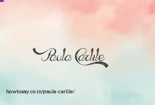 Paula Carlile